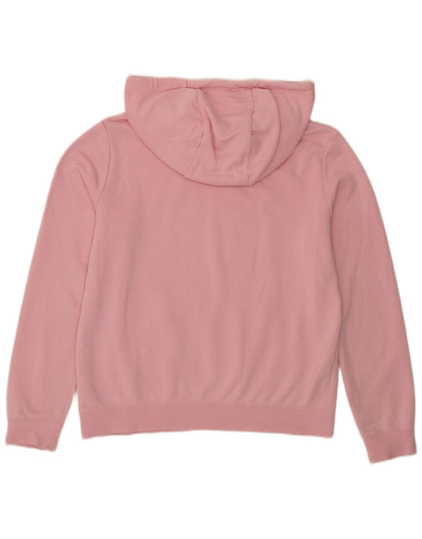 Jumper com capuz feminino Nike Oversized UK 10 pequeno algodão rosa