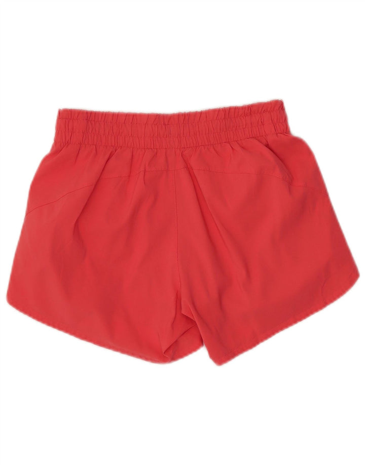 Shorts esportivos femininos ATHLETA UK 4 XS poliéster vermelho