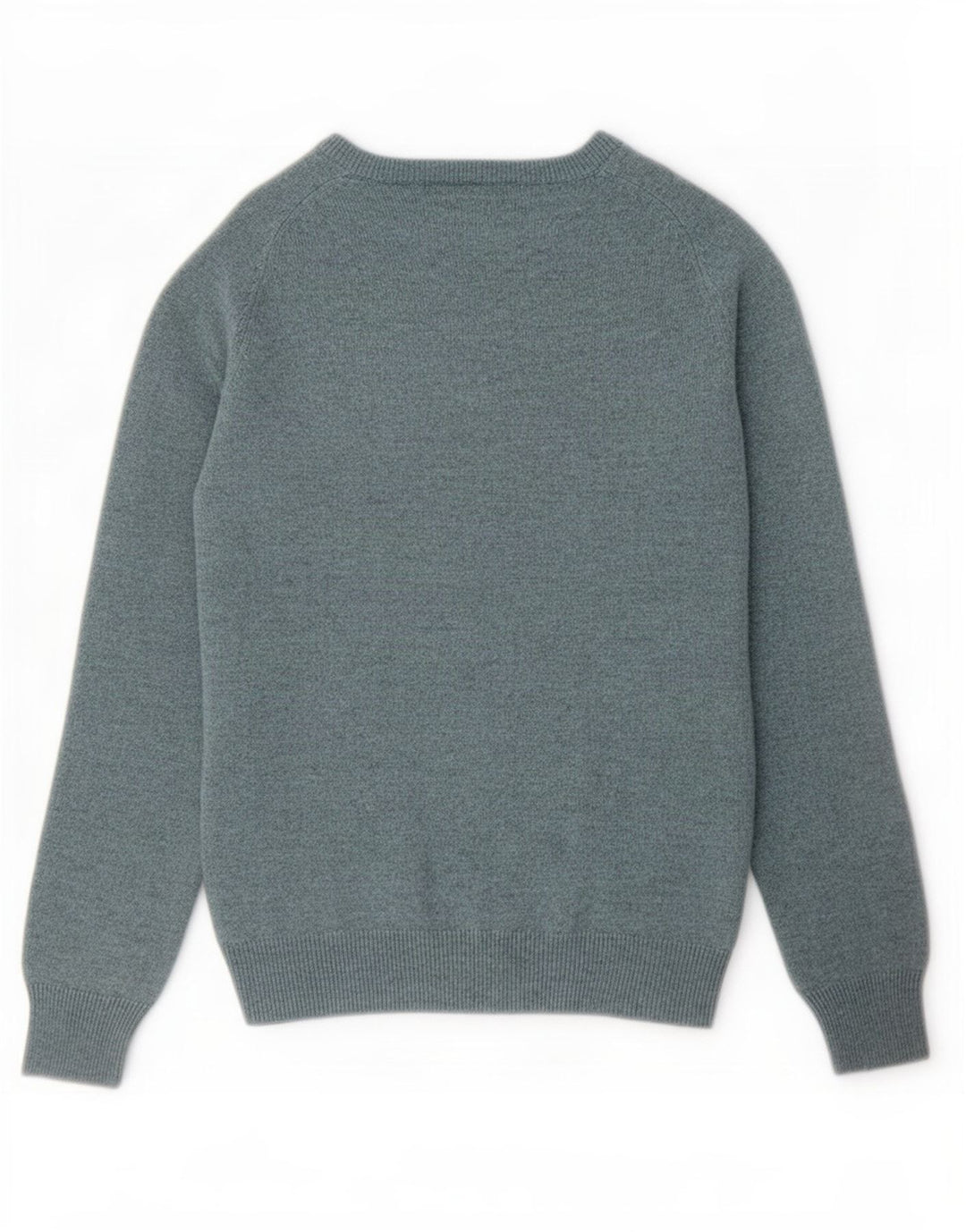 Suéter masculino Marks & Spencer com ajuste regular e gola canoa, azul pequeno