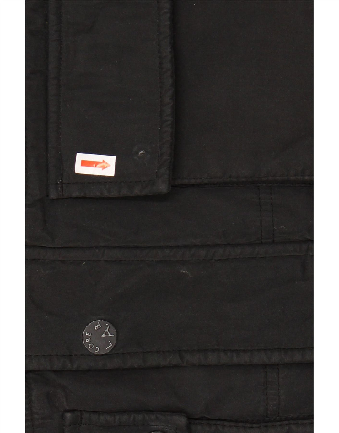 Jaqueta masculina acolchoada com capuz JACK & JONES Reino Unido 38 poliéster preto médio