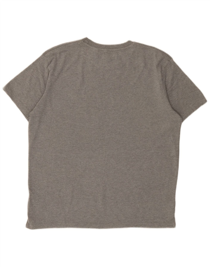Camiseta masculina JACK WILLS grande algodão cinza