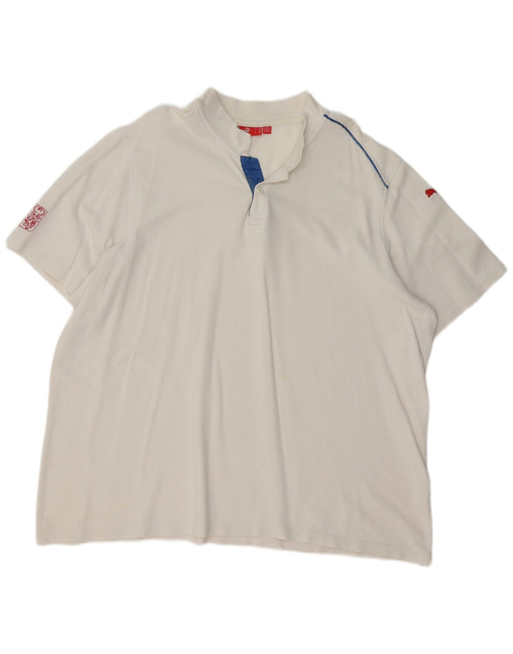 Camisa polo masculina PUMA 2XL algodão branco