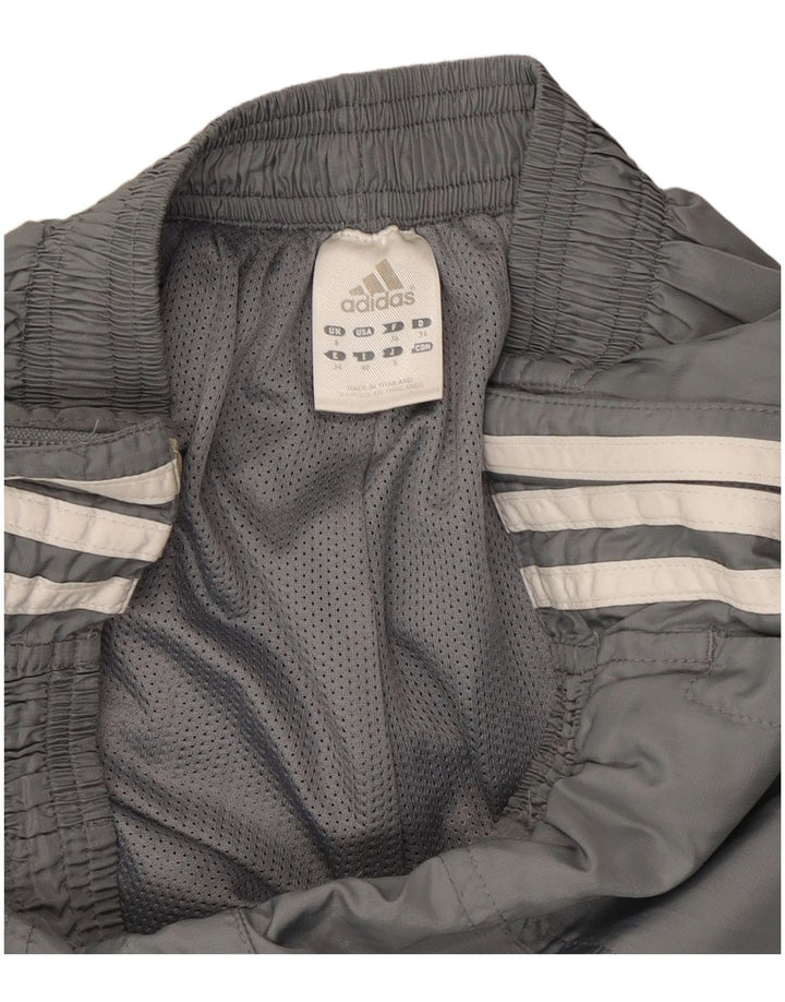 Calças de treino femininas Adidas UK 8 pequenas cinza
