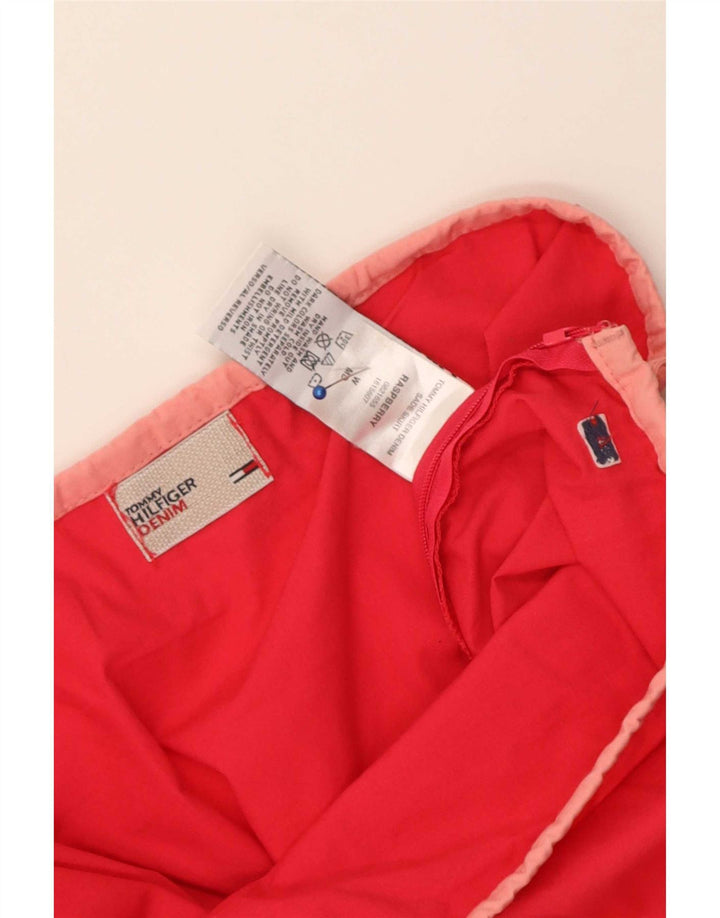 Saia feminina Tommy Hilfiger A-Line médio W34 algodão vermelho