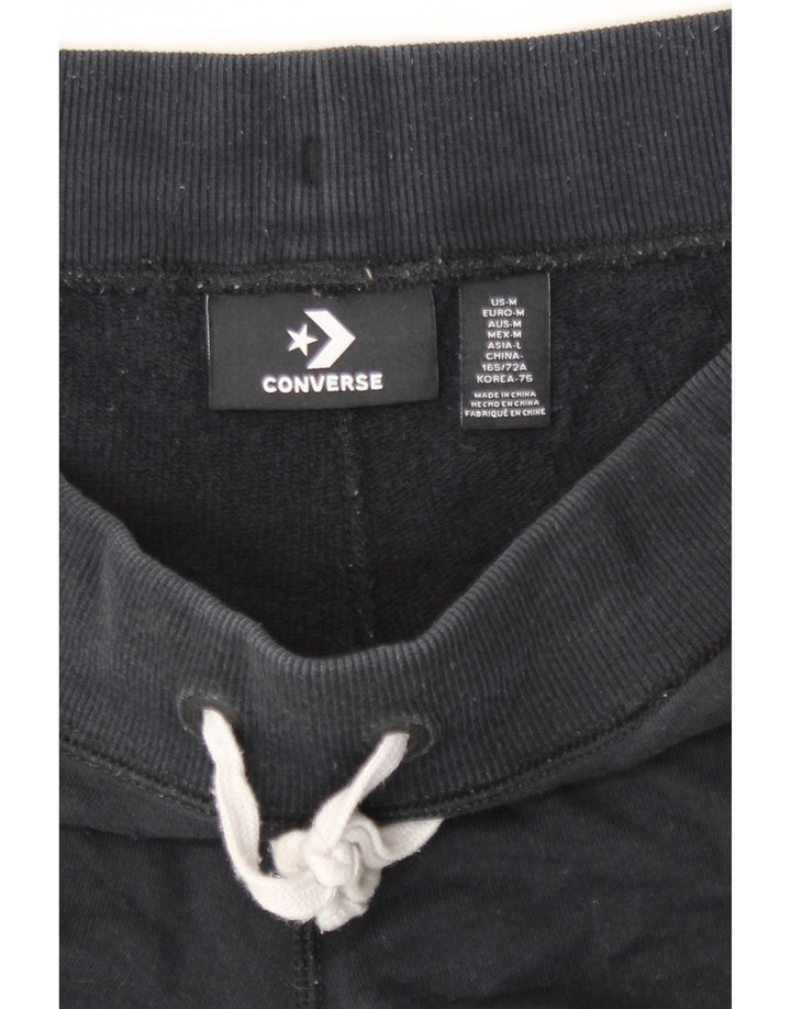 Converse Womens Sport Shorts UK 14 Médio Algodão Preto