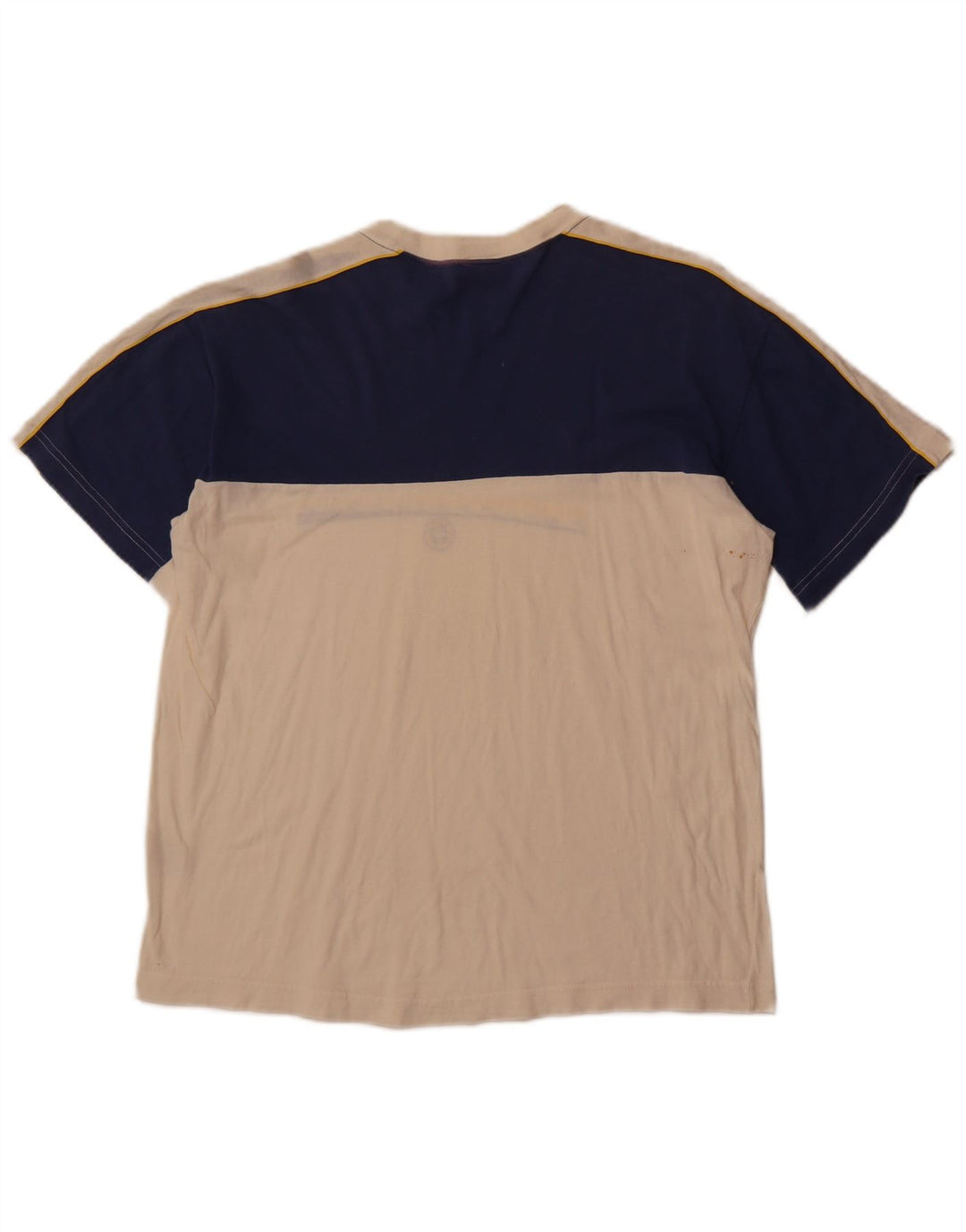 Camiseta gráfica masculina COLMAR Top médio branco colorblock algodão esportivo