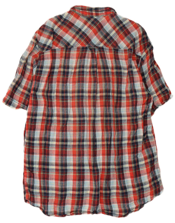 Marlboro Classics Mens Camisa de manga curta de ajuste tradicional 2XL Red Check