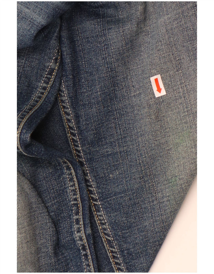 Jeans feminino Diesel Lowky Straight W26 L32 azul marinho algodão