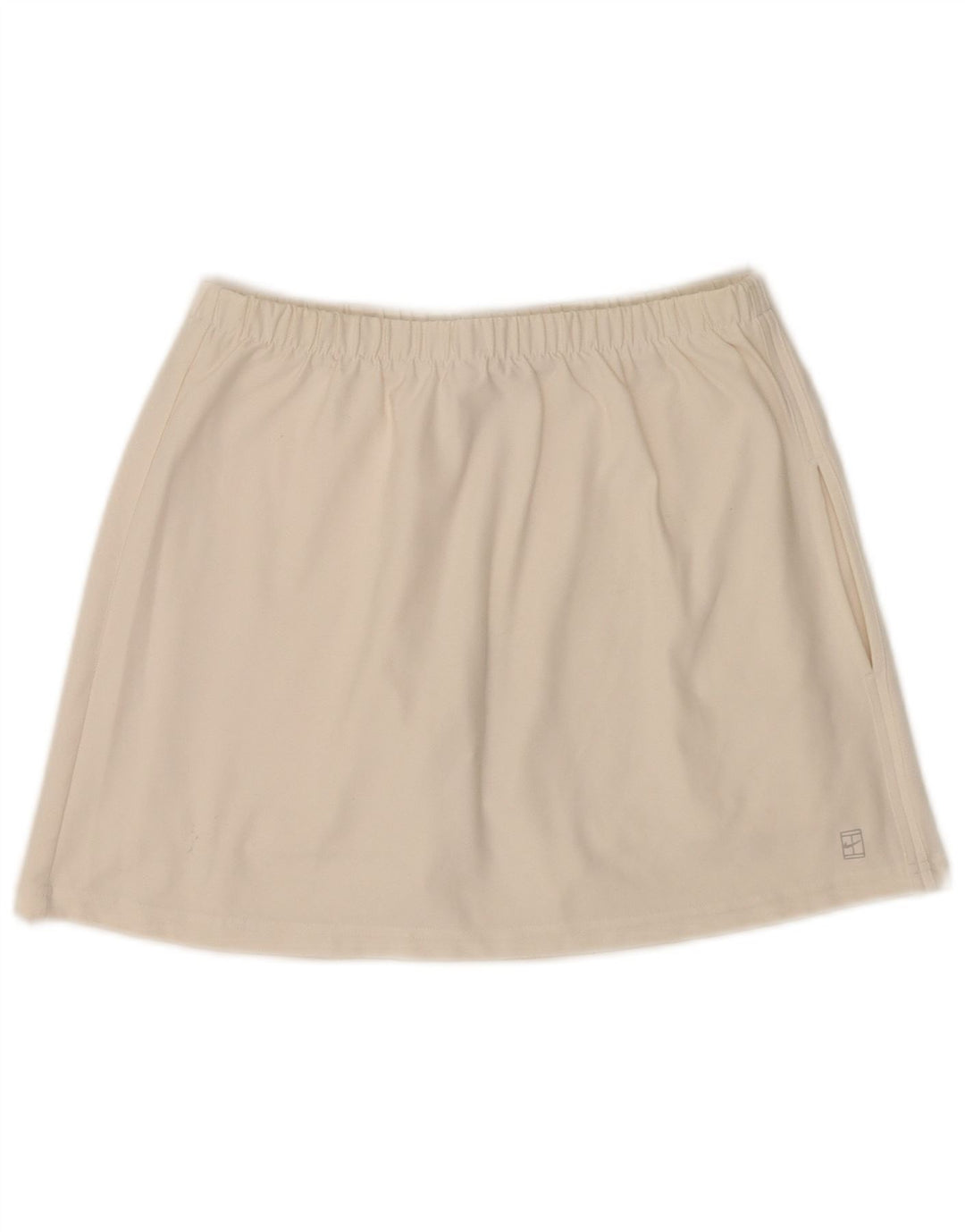 Nike Womens Skort UK 8/10 Pequeno Off White Poliéster