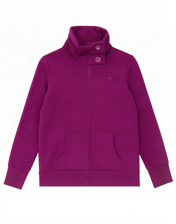 Jaqueta feminina Esprit de treino para mulheres UK 18 XL algodão roxo