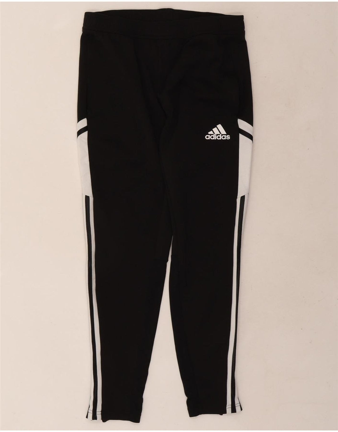 Calça de treino masculina Adidas Aeroready médio preto colorblock poliéster