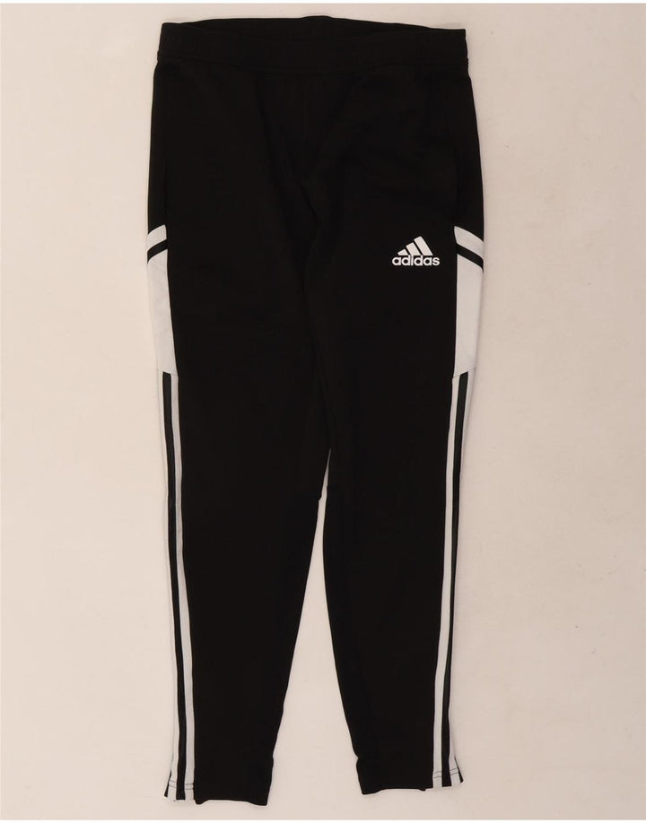 Calça de treino masculina Adidas Aeroready médio preto colorblock poliéster