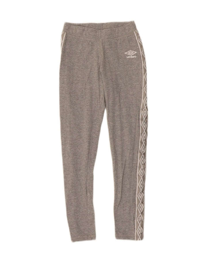 UMBRO Womens Graphic Tracksuit Trousers UK 6 XS  Grey Cotton Vintage Umbro and Second-Hand Umbro from Messina Hembry 