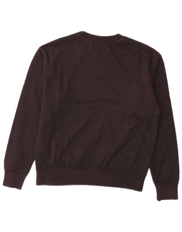 Jumper de moletom gráfico feminino Champion UK 16 grande algodão preto