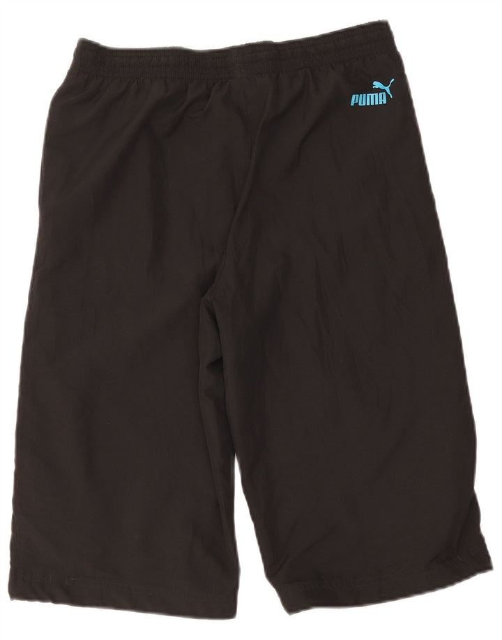 Calções desportivos Puma Boys Graphic 13-14 anos preto poliéster