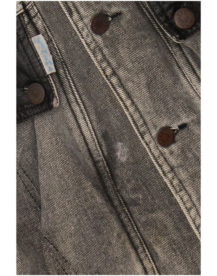 Jaqueta jeans masculina vintage UK 40 grande cinza