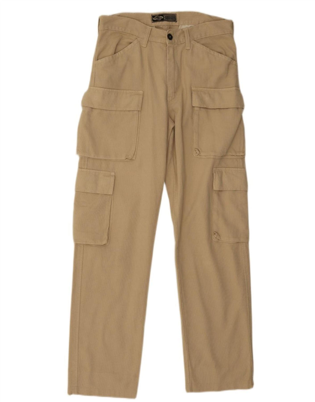 Calça cargo masculina reta Take Two W32 L31 algodão bege