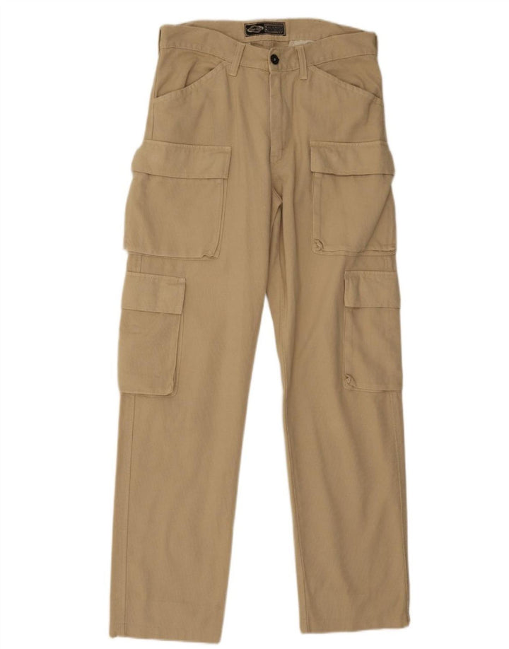 Calça cargo masculina reta Take Two W32 L31 algodão bege