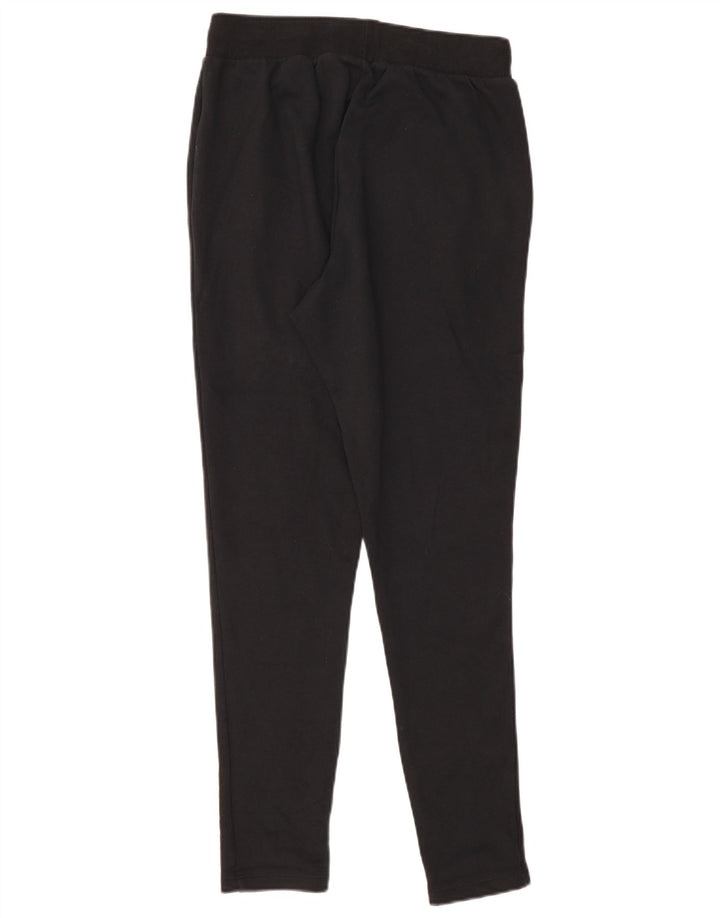 Calça de treino feminina Adidas UK 8 pequena algodão preto