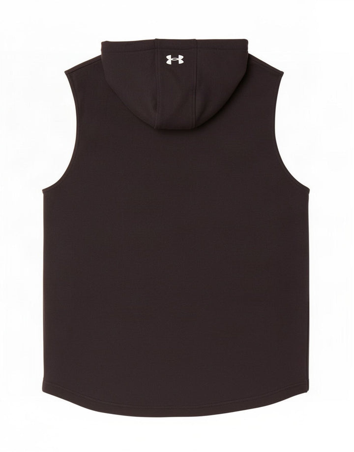 Suéter gráfico masculino Under Armour com capuz grande preto