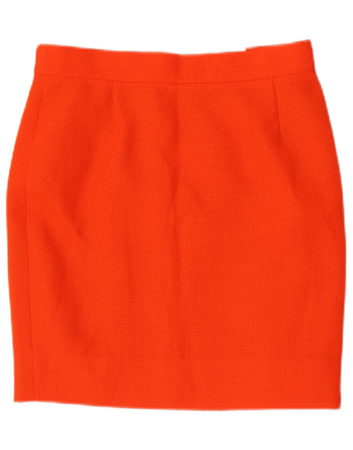 Saia lápis feminina Belmar IT 44 médio W28 viscose laranja