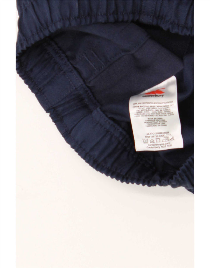 Shorts esportivos masculinos Canterbury XL poliéster azul marinho