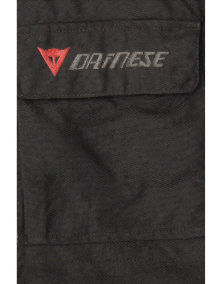 Jaqueta bomber masculina Dainese Moto Racer tamanho 50 bloco colorido preto médio