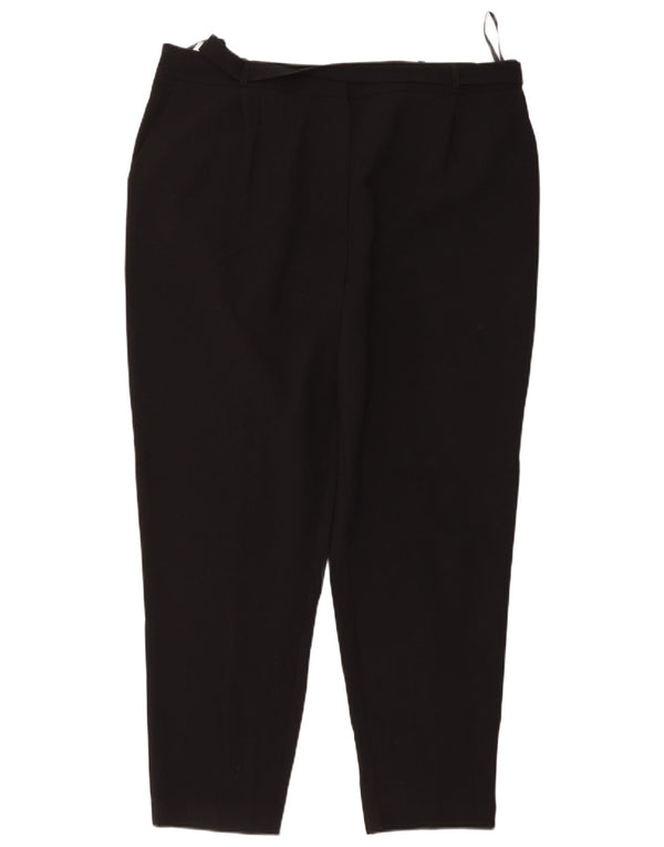 Calça Chino Cônica Feminina Laura Ashley UK 18 XL W38 L29 Poliéster Preto