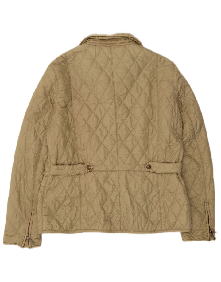 Jaqueta acolchoada feminina Barbour UK 14 grande verde