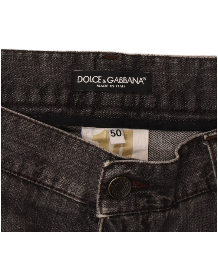 Dolce & Gabbana Jeans retos femininos desgastados IT 50 XL W36 L32 cinza