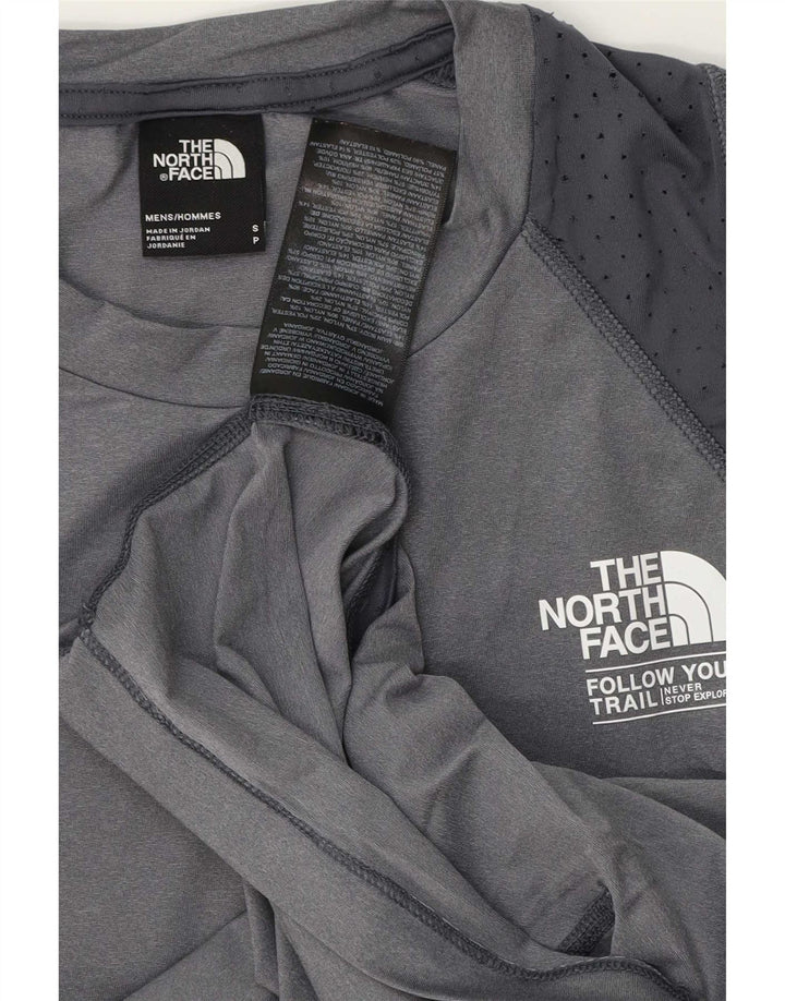 Colete gráfico masculino The North Face Top pequeno cinza poliéster esportivo