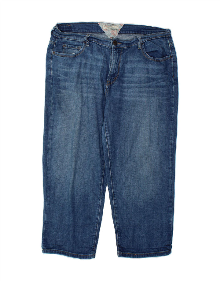 LEVI'S Womens Capri Jeans US 12 Large W34 L23 Blue Cotton Vintage Levi's and Second-Hand Levi's from Messina Hembry 