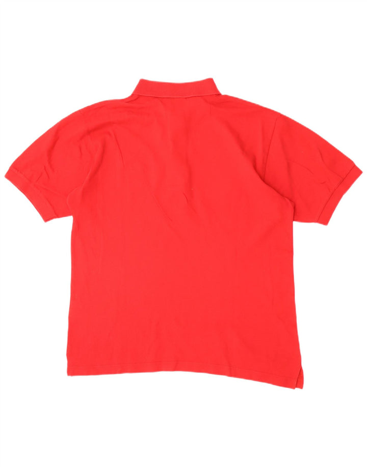 SERGIO TACCHINI Polo masculino IT 46 pequeno algodão vermelho