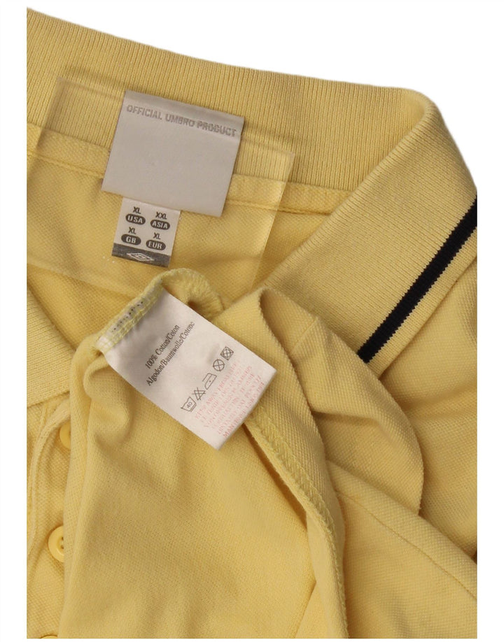 Camisa polo masculina UMBRO XL algodão amarelo