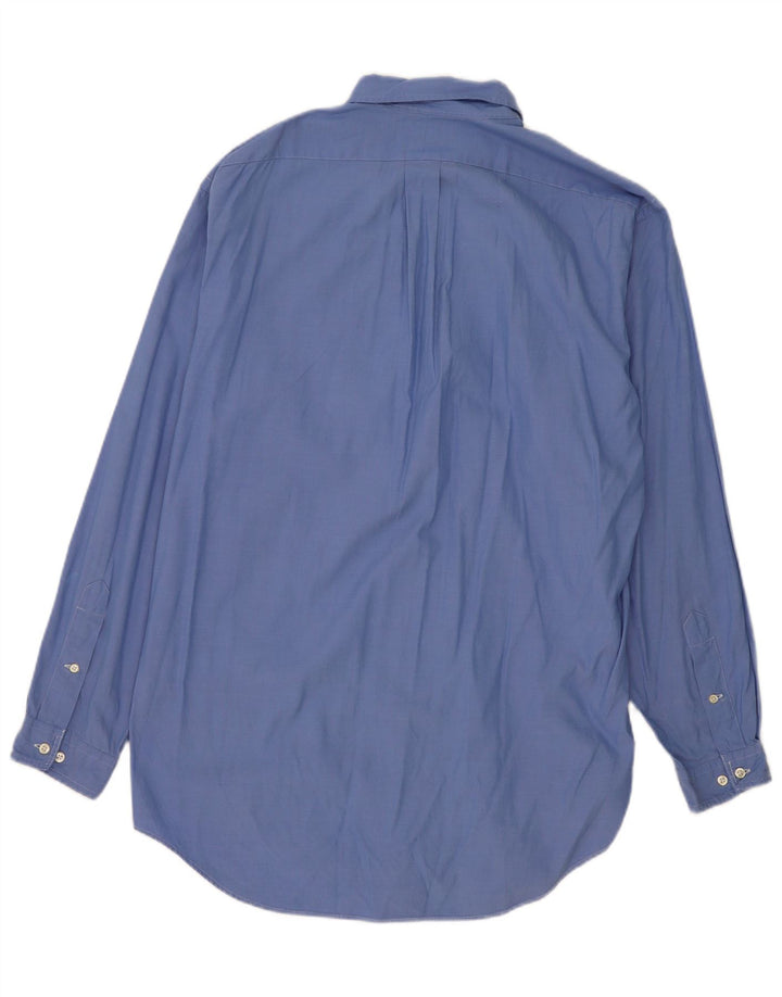 Camisa masculina Ralph Lauren tamanho 16 grande algodão azul
