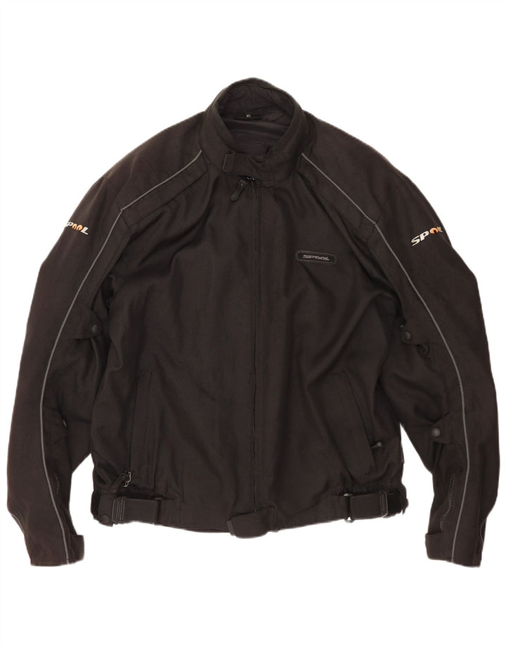 Jaqueta masculina Spool Racer UK 42 XL poliéster preto