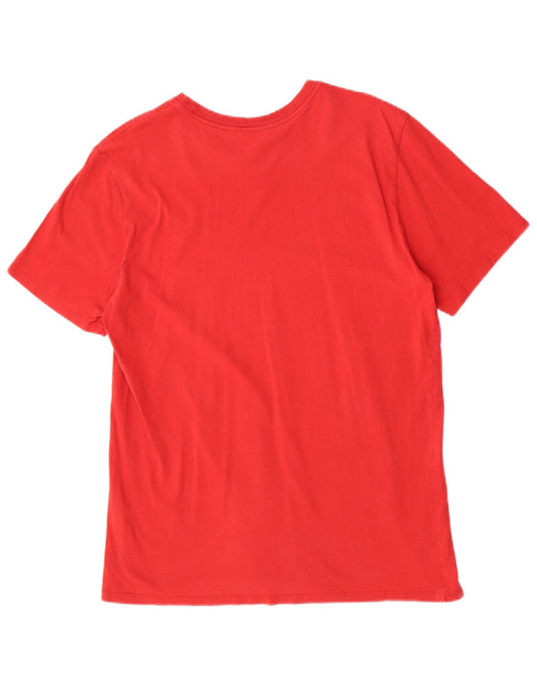 Camiseta Nike masculina gráfica grande algodão vermelho