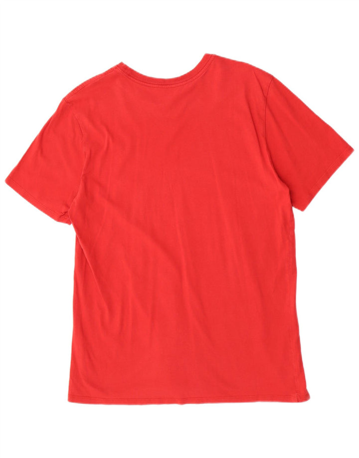 Camiseta Nike masculina gráfica grande algodão vermelho
