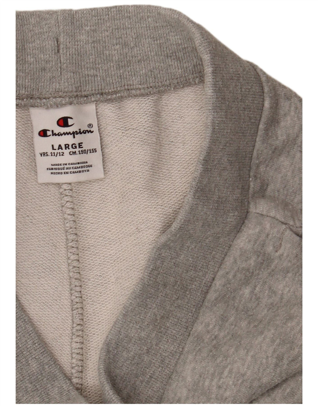 Shorts esportivos gráficos CHAMPION para meninos 11-12 anos grandes cinza