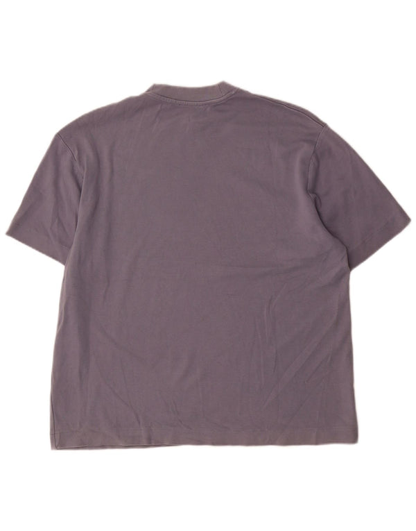 Camiseta masculina Zara Top médio azul algodão
