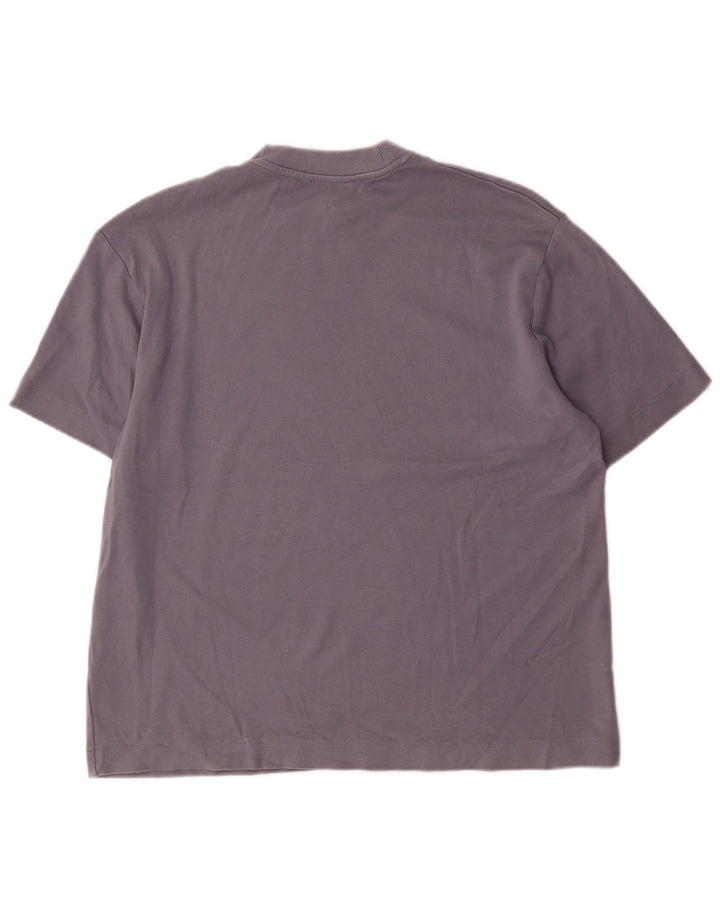 Camiseta masculina Zara Top médio azul algodão