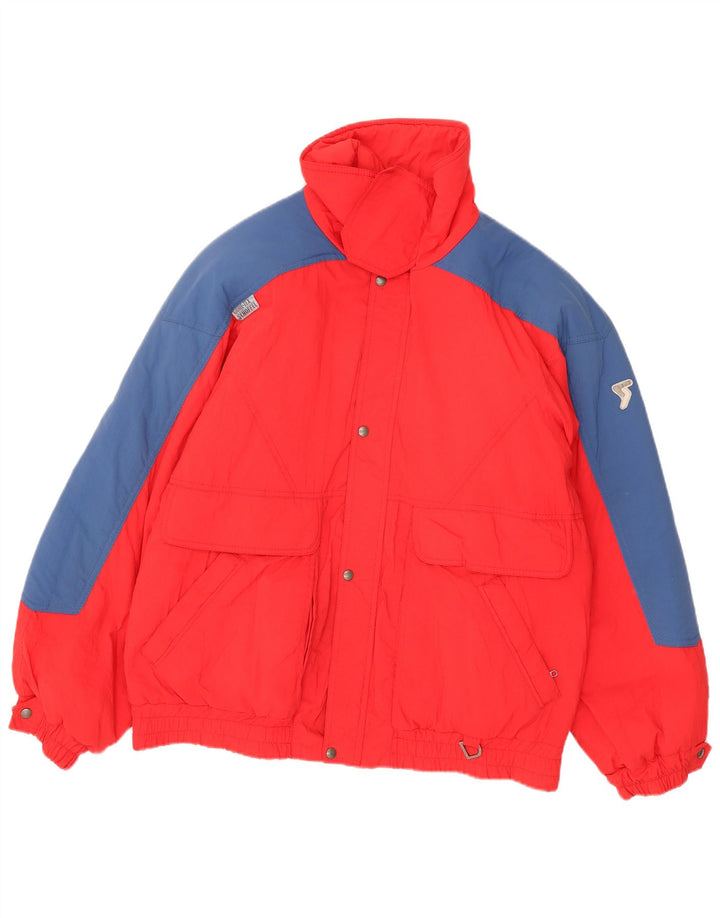 Jaqueta de esqui Schoffel masculina Gore-Tex XL vermelho Colourblock poliamida