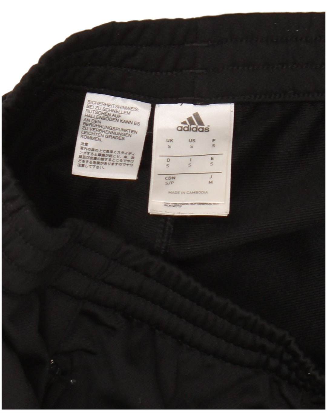 Adidas Mens Treino Calças Joggers Pequeno Poliéster Preto