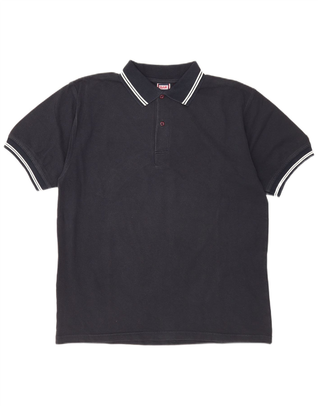Camisa polo masculina Slam grande algodão azul marinho