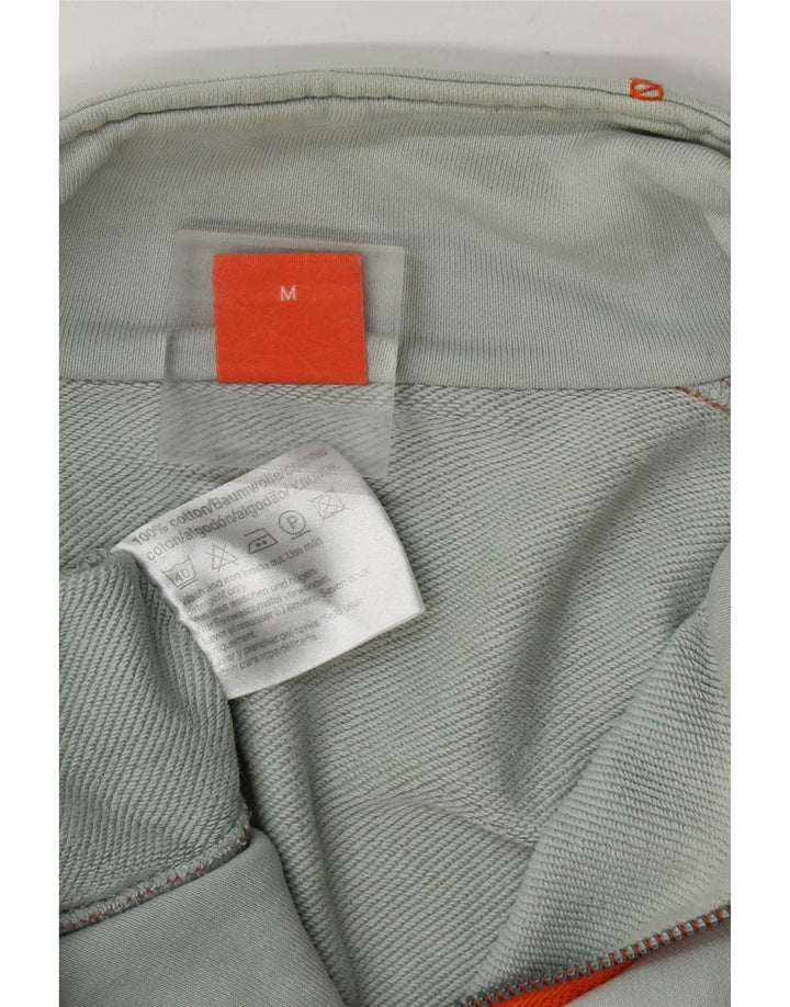 Hugo Boss Mens Treino Top Jaqueta Algodão Cinza Médio