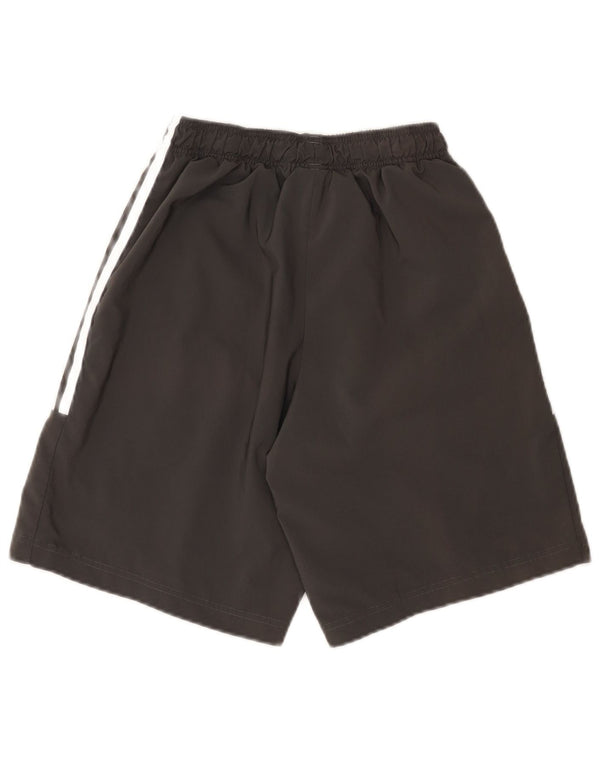 Shorts esportivos masculinos Adidas Regular Fit pequenos W27 L9 cinza poliéster esportivo