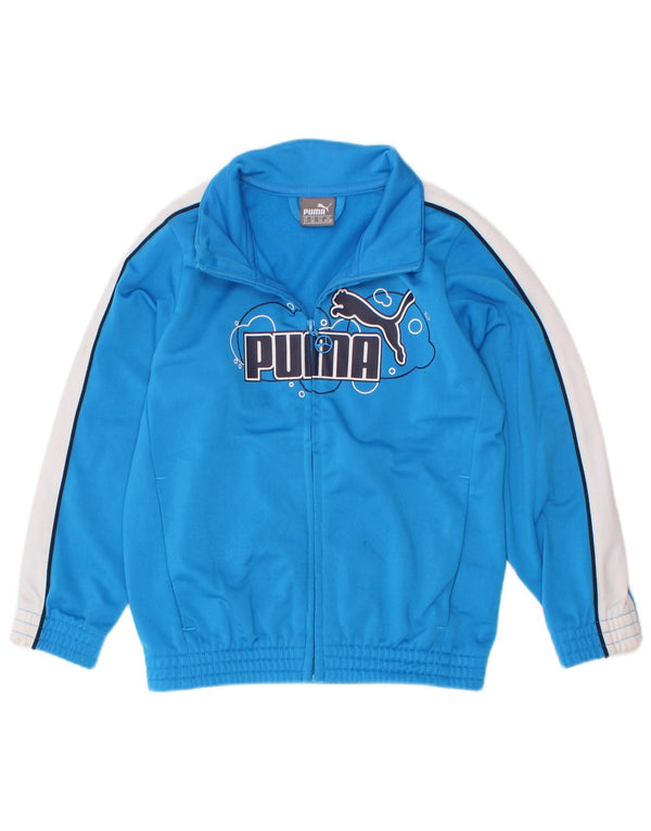 Jaqueta Puma Boys Graphic Tracksuit Top 2-3 Anos Azul Colorblock