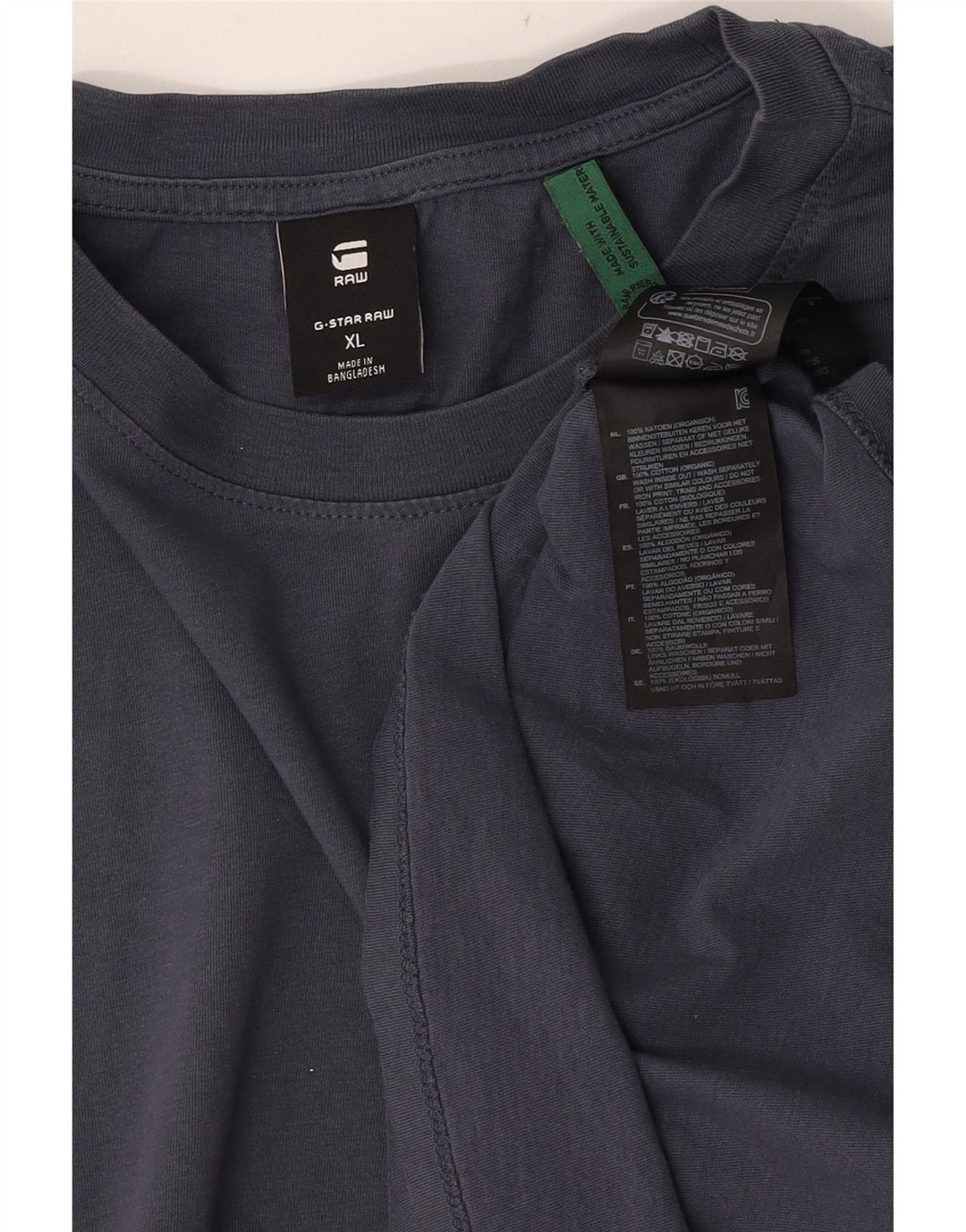 Camiseta masculina G-Star Top XL algodão cinza