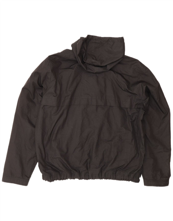 Jaqueta corta-vento masculina Puma com capuz e pulôver UK 42 XL preta