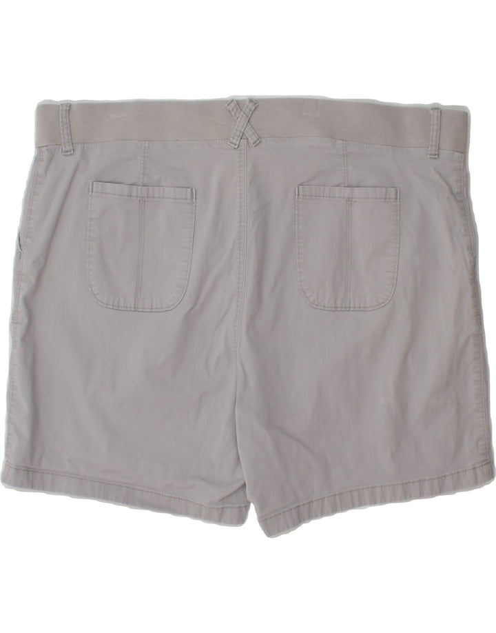 LEE Womens Riders Mid Rise Chino Shorts W37 XL Grey Cotton Vintage Lee and Second-Hand Lee from Messina Hembry 